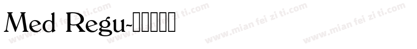 Med Regu字体转换
